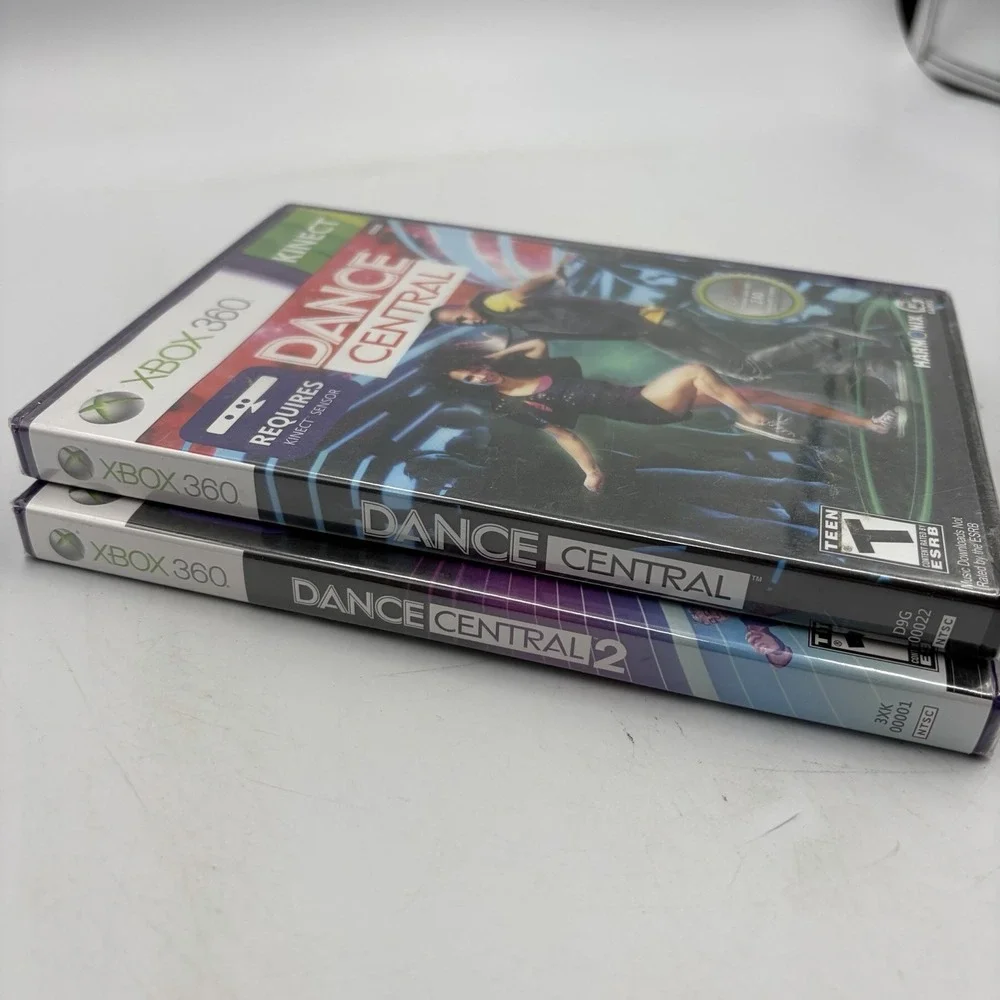 New Sealed Dance Central 1 & 2 Complete Set Kinect Microsoft Xbox 360